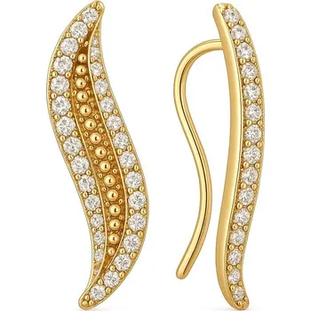 Náušnice Zlaté záušnice se zirkony