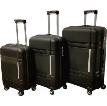 RB-nakuplevne Cestovní kufr ze silikonu, TSA, 34/61/87l - černý