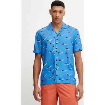 Pánská košile Košile Picture SB Mareeba pánská, modrá barva, regular, MTS1276 55X, vel. L