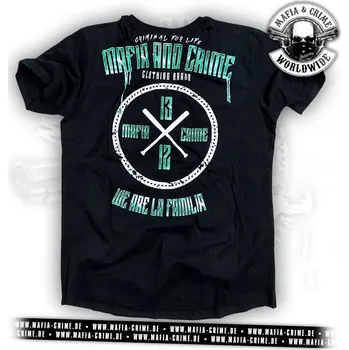Pánské triko Mafia & Crime Criminal For Life black velikost: XXL