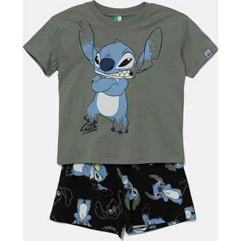 Dámské pyžamo Dětské bavlněné pyžamo United Colors of Benetton 30960P08H.G.Seasonal zelená 91X, vel. 90