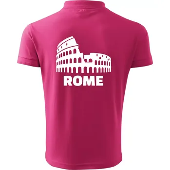 Pánská košile Italy Koloseum Rome - Polokošile pánská Pique Polo 203 - 3XL ( Purpurová )