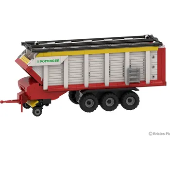 ostatní stavebnice Stavebnice senážního vozu | Pöttinger Jumbo | 585 dílků | Brixies Plus