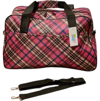 Cestovní taška Voděodolná sportovní taška - růžová kostka