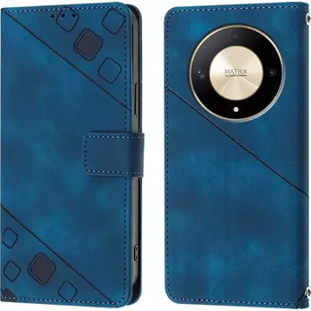 Pouzdro na mobilní telefon S-T-A-R Pouzdro knížka pro Honor Magic6 Lite 5G modré, blue, řada BUSINESS, materiál syntetická kůže