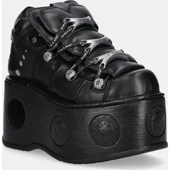 Dámské tenisky Kožené tenisky New Rock ITALI NEGRO, NOMADA NEGRO, NEPTUNO / SPACE, 41, černá, 99X