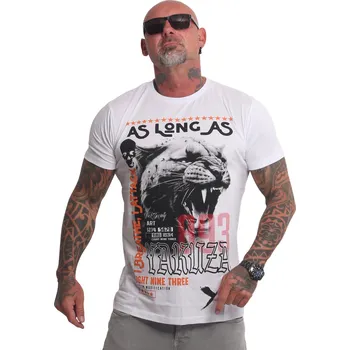 Pánské oblečení Pánské triko Yakuza Wildcat Regular 25015 white velikost: S