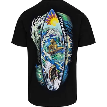 Pánské tričko PitBull West Coast - pánské triko CAMINO černé velikost: S