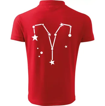 Pánská košile Souhvězdí - Aries - Beran - Polokošile pánská Pique Polo 203 - M ( Červená )