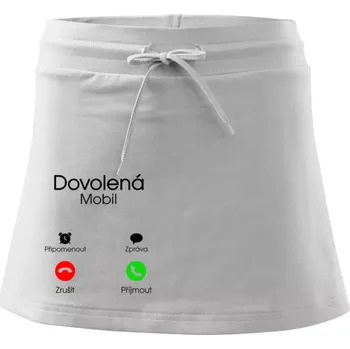 Dámská sukně Dovolená volá - Sportovní sukně - two in one - XS ( Bílá )