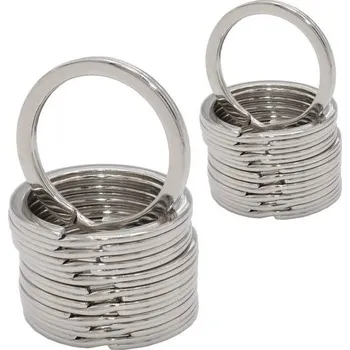 Sada nářadí Leen4You 20ks Stříbrný 25mm plochý kroužek