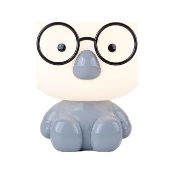 Lampička LED lampička Medvídek - šedá