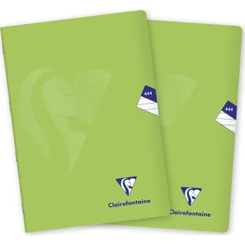 Sešit CLAIREFONTAINE Mimesys PP, A4 "444" linkovaný, 40 listů, zelený - sada 2 ks