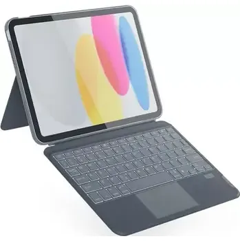 Příslušenství pro tablet Epico Backlit Keyboard Case kryt s klávesnicí pro Apple iPad 10.9" (2022) - maďarština šedá (73711101300009)