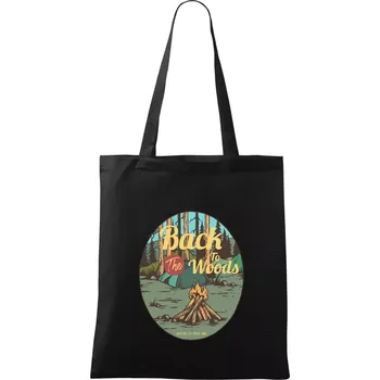 Nákupní taška Camp Fire Back to woods - Taška bavlněná - 42 x 38 cm ( Černá )