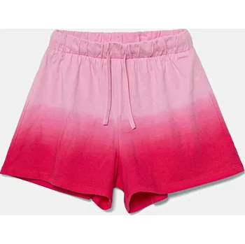 Dětské bavlněné šortky United Colors of Benetton 3NPDC903G.G.Seasonal růžová 42X, vel. 160
