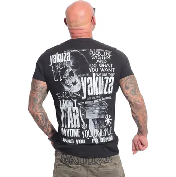 Pánské triko Yakuza Fear 23036 black velikost: 5XL