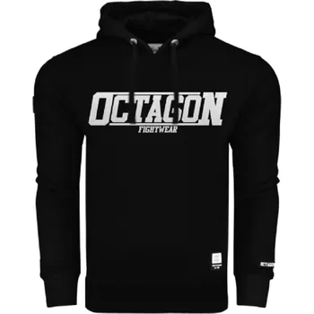 Pánská mikina Pánská mikina s kapucí OCTAGON Fight Wear 2022 black/white velikost: XXL + Doprava zdarma na další nákup