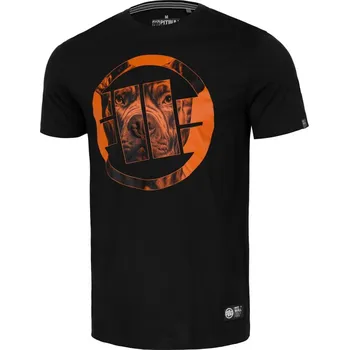 Pánské tričko PitBull West Coast - pánské triko ORANGE DOG 24 černé velikost: M