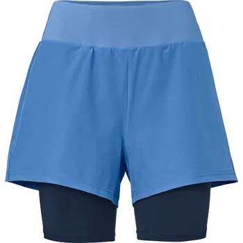 Dámské kraťasy 683573 - Tchibo - Běžecké šortky 2 v 1 - pro ženy - vel. 38 - barva: modrá