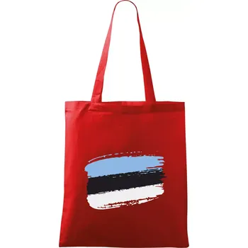 Estonsko vlajka - Taška bavlněná - 42 x 38 cm ( Červená )