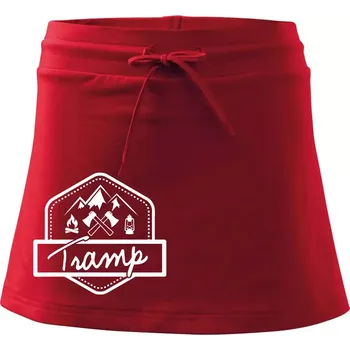 Dámská sukně Tramp erb - Sportovní sukně - two in one - XS ( Červená )