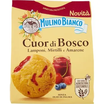 Mulino Bianco Sušenky plněné lesním ovocem, cuor di bosco