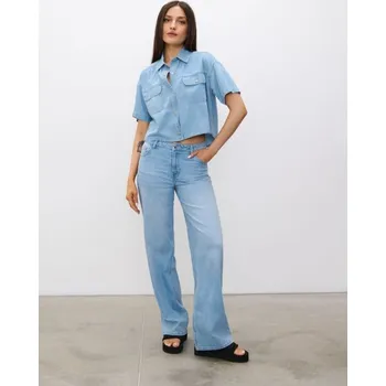 Dámské džíny Sinsay - Džíny wide leg - modrá - 867EV-05J - 867EV-05J-34