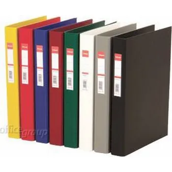 Pořadač A4, hřbet 35 mm, 4 kroužky, žlutá