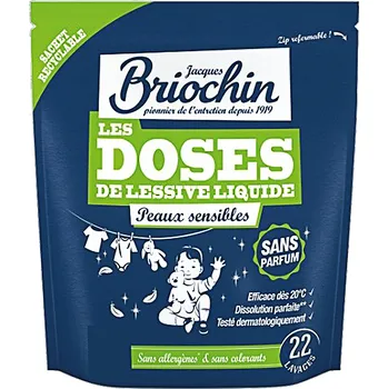 Prací prostředek Mycí kapsle pro citlivou pokožku bez vůně (22 ks) - BrioChin
