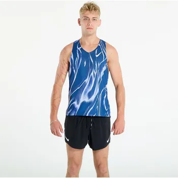 Pánské tílko Tílko Nike AeroSwift Coastal Blue/ White S