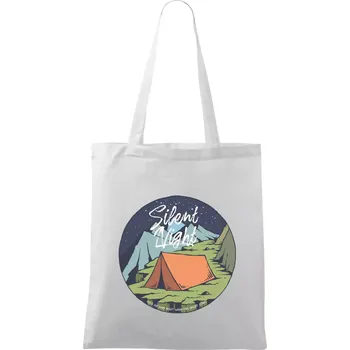 Night Camp - Silent night - Taška bavlněná - 42 x 38 cm ( Bílá )