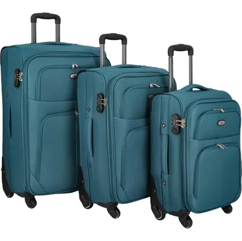 Cestovní látkový kufr tyrkysový - Ormi Mischell SADA tyrkysová