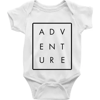 Kojenecký body Adventure obdelník - Body kojenecké s krátkým rukávem - Krátký r. do 3 měs ( Bílá )