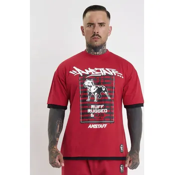 Amstaff pánské triko Lucian red velikost: XXL