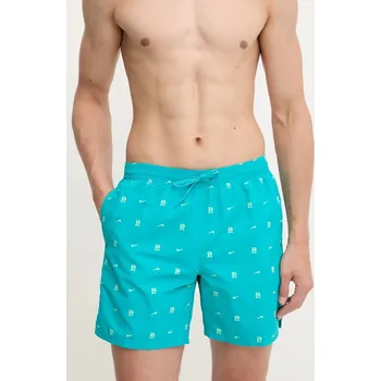 Pánské kraťasy Plavkové šortky Nike tyrkysová barva, NESSF518 66X, vel. L