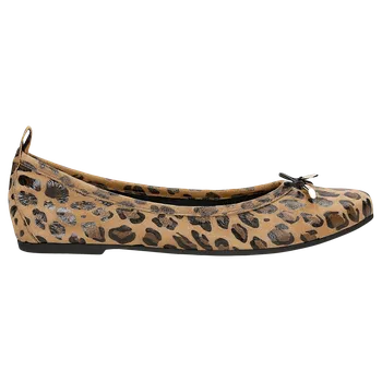 Dámské polobotky Balerínky S Leopardím Vzorem A Jemnou Mašlí Wojas 4406360 39