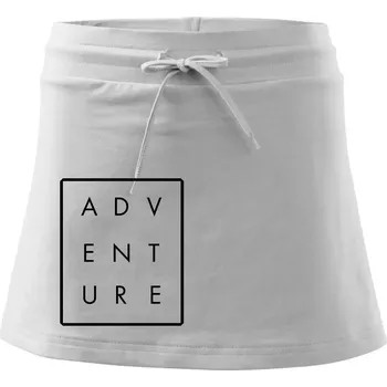 Dámská sukně Adventure obdelník - Sportovní sukně - two in one - M ( Bílá )