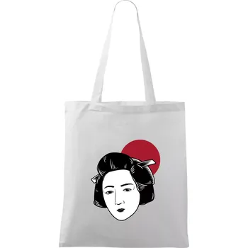Nákupní taška Japan culture - žena - Taška bavlněná - 42 x 38 cm ( Bílá )