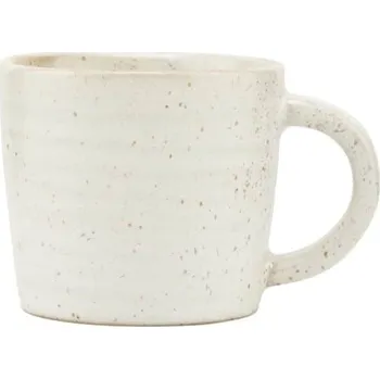 House Doctor Kameninový hrneček Pion Grey/White 100 ml