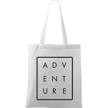 Adventure obdelník - Taška bavlněná - 42 x 38 cm ( Bílá )