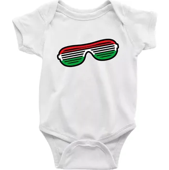 Kojenecký body Italie brýle - Body kojenecké s krátkým rukávem - Krátký r. 12-18 měs ( Bílá )