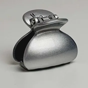 Plastový skřipec do vlasů - stříbrný