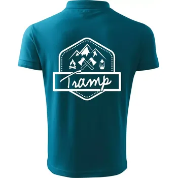 Pánská košile Tramp erb - Polokošile pánská Pique Polo 203 - S ( Tmavý tyrkys )