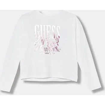 Dívčí tričko Dětské tričko s dlouhým rukávem Guess J5YI32.K6YW4.9BYA bílá 00X, vel. 147-157