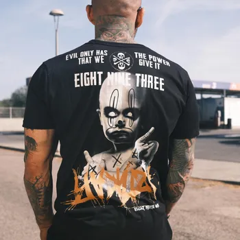 Pánské triko Yakuza Evil Power 24037 black velikost: M