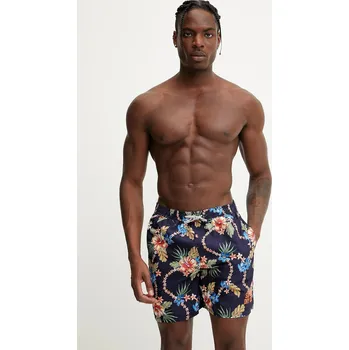 Pánské kraťasy Plavkové šortky Superdry tmavomodrá barva, M3010242A-F7B M3010242A.F7B 59X, vel. S