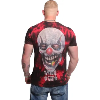 Pánská móda Pánské triko Yakuza Clown Tie Dye 24070 red velikost: XL