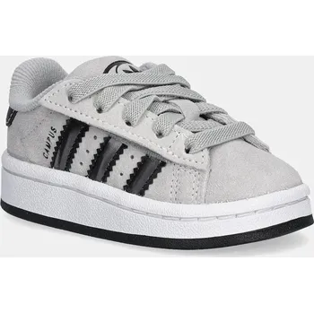 Chlapecké tenisky Dětské semišové tenisky adidas Originals CAMPUS 00s šedá barva, JQ1763 09X, EUR 23