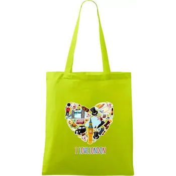 London turistic - Taška bavlněná - 42 x 38 cm ( Limetková )